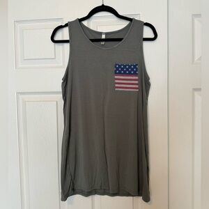 American Flag pocket tank